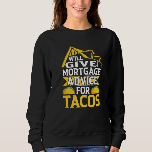 Sweatshirt Conseils hypothécaires pour l'agent de crédit hypo (Devant)