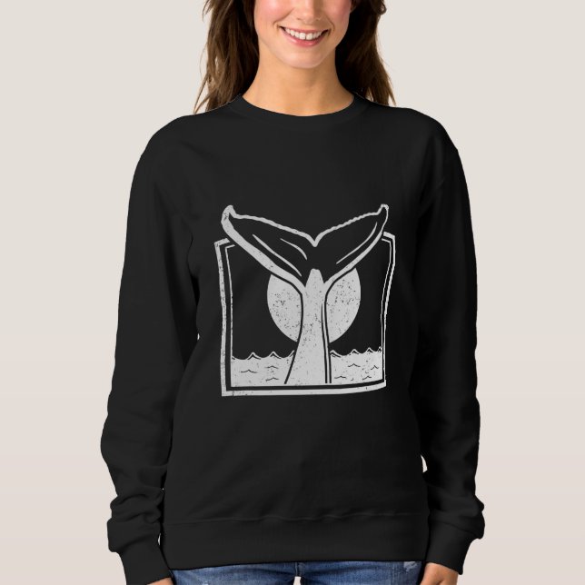 Sweatshirt Conservation des vacances à la fin de baleine (Devant)