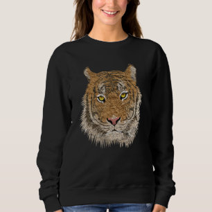 Sweatshirt Conservation du tigre design vintage