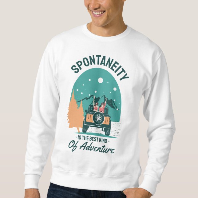 Sweatshirt Conserver ou concevoir votre propre : -) sweatshir (Devant)