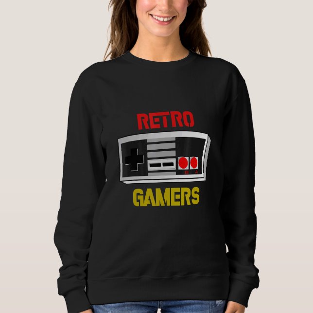 Sweatshirt console des gamers rétro (Devant)