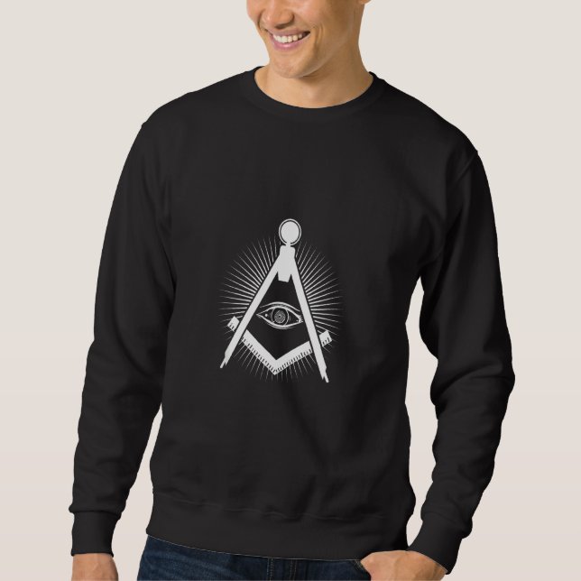 Sweatshirt Conspiration Freemason Mason Illuminati Cercle Occ (Devant)