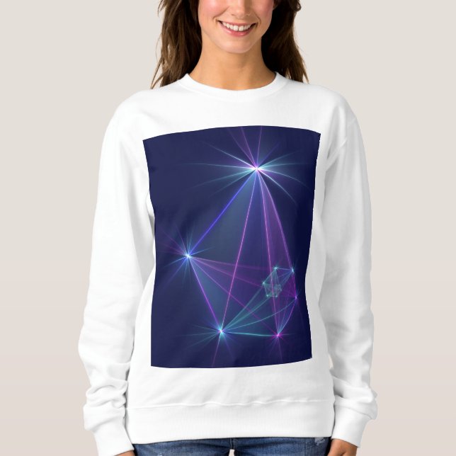 Sweatshirt Constellation, Art Fractal Abstrait Fantastique (Devant)