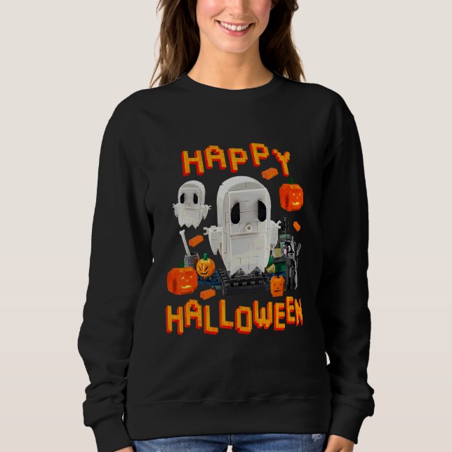 Sweatshirt Constructeur de briques Halloween Maître construct (Devant)