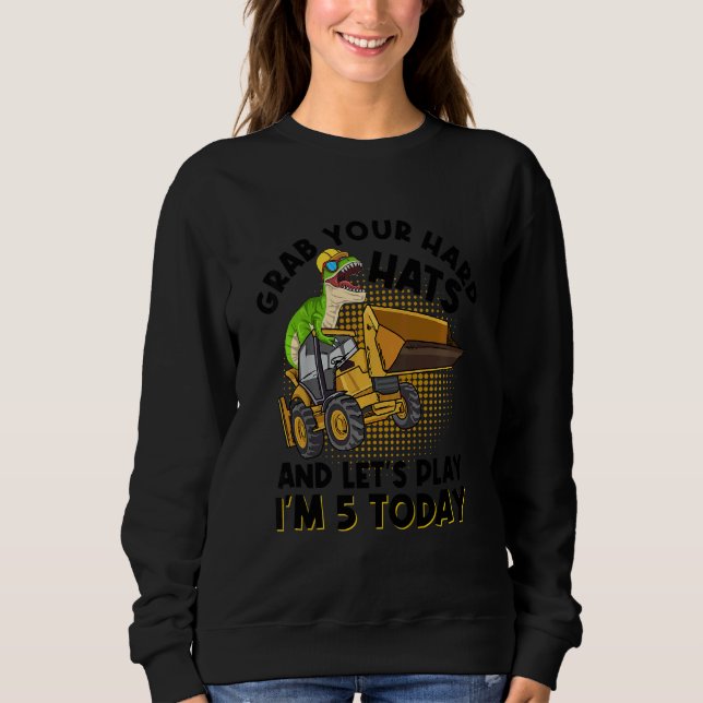 Sweatshirt Construction Enfants Pour 5 Ans Construction (Devant)