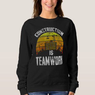 Sweatshirt Construction Est Un Site De Travail D'Équipe
