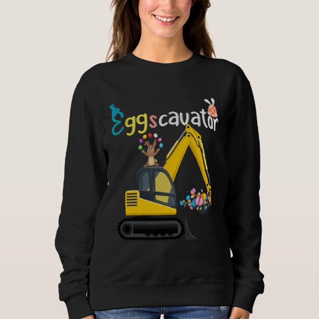 Sweatshirt Construction Excavator Easter Day Egg Hunt for Boy (Devant)