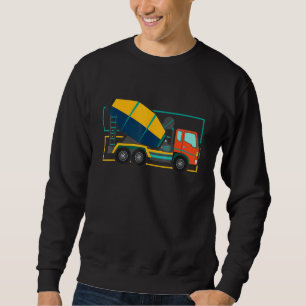 Sweatshirt Construction Mélangeur de béton Camion Highway Hou