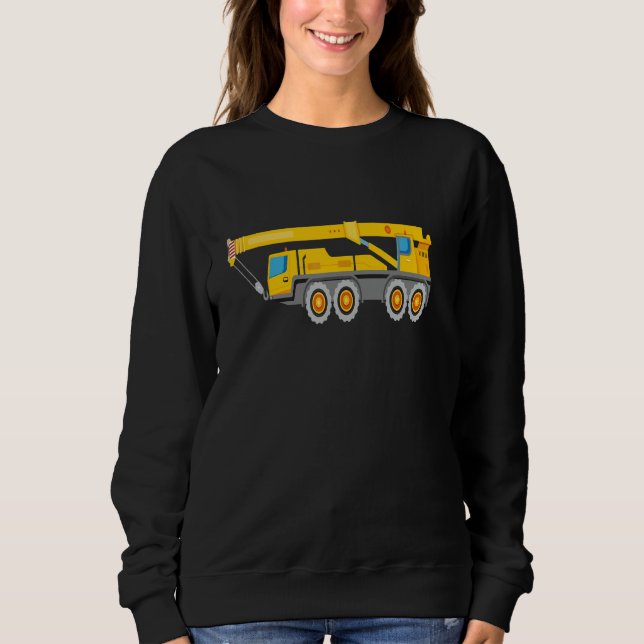 Sweatshirt Construction Truck Crane For Men & Boys & Kids (Devant)