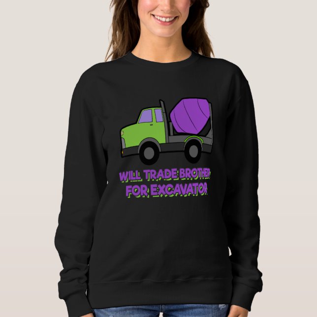 Sweatshirt Construction Vehicles Will Trade Brother For Excav (Devant)