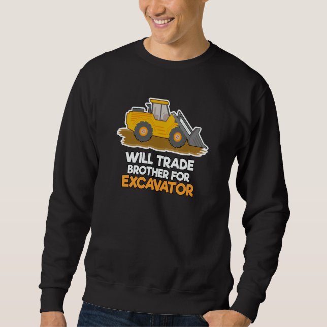 Sweatshirt Construction Vehicles Will Trade Brother For Excav (Devant)