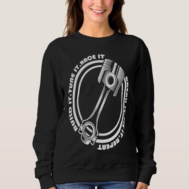 Sweatshirt Construire Réparer Régler Courir Casser Réparer Ré (Devant)