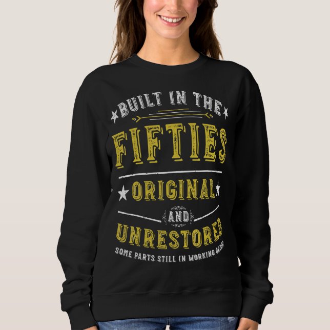 Sweatshirt Construit Dans Les Années Cinquante Original Non R (Devant)