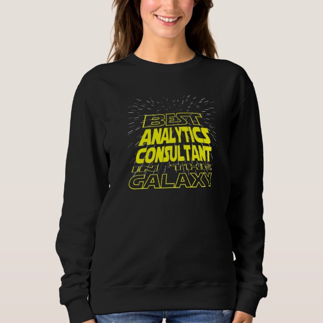 Sweatshirt Consultant d'analyse Cool Galaxy Job (Devant)