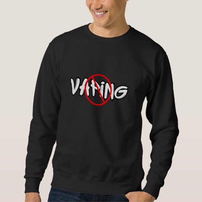 Sweatshirt Contre le Vaping Ne videz pas l'anti-Vaping anti-V (Devant)