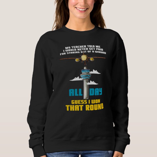 Sweatshirt Contrôle De Vol Atc Du Contrôleur De La Circulatio (Devant)