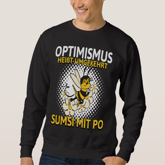 Sweatshirt Conversely, backprint optimism means Sumsi with Po (Devant)
