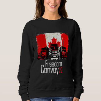 Sweatshirt Convoi canadien pour la liberté 2022 Flagge Der Ka