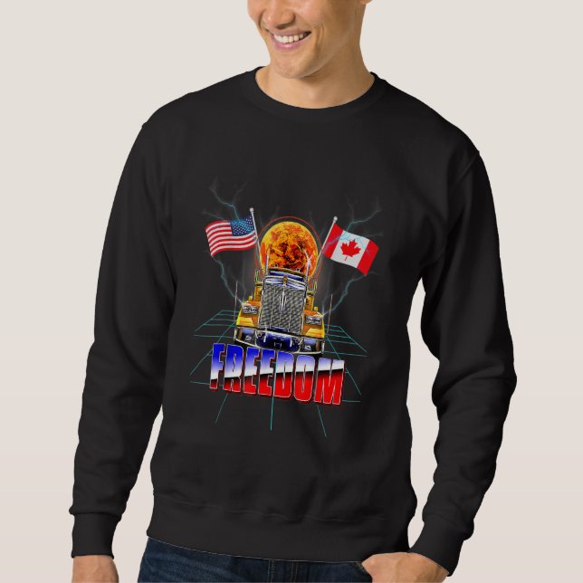 Sweatshirt Convoi canadien pour la liberté 2022 Suppo de cami (Devant)