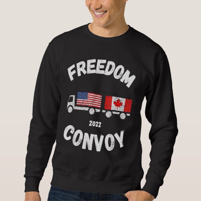 Sweatshirt Convoi canadien pour la liberté 2022 Suppo de cami (Devant)