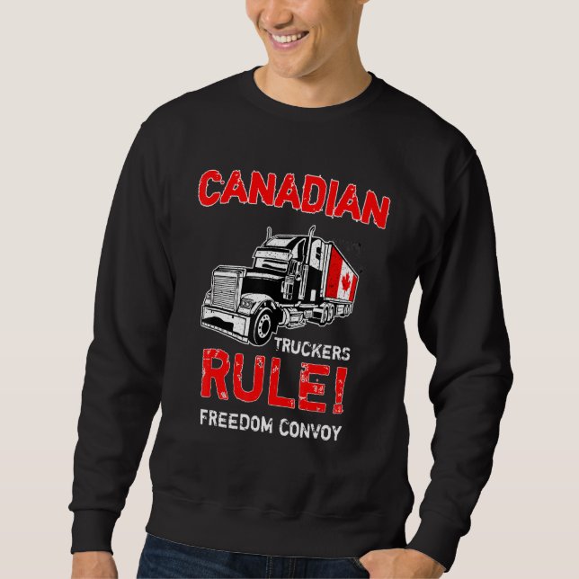 Sweatshirt Convoi pour la liberté de la réglementation des ca (Devant)