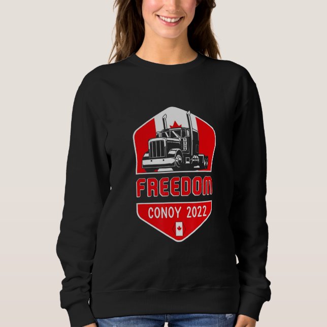 Sweatshirt Convoi pour la liberté du Bouclier canadien 2022 p (Devant)