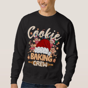 Sweatshirt Cookie Baking Crew Noël Père Noël Gingerbread Xma