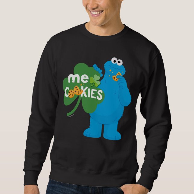 Sweatshirt Cookie Monster | Amour shamrock (Devant)