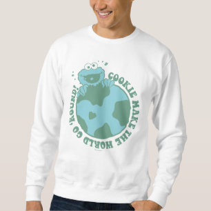 Sweatshirt Cookie Monster   Les cookies font tourner le monde