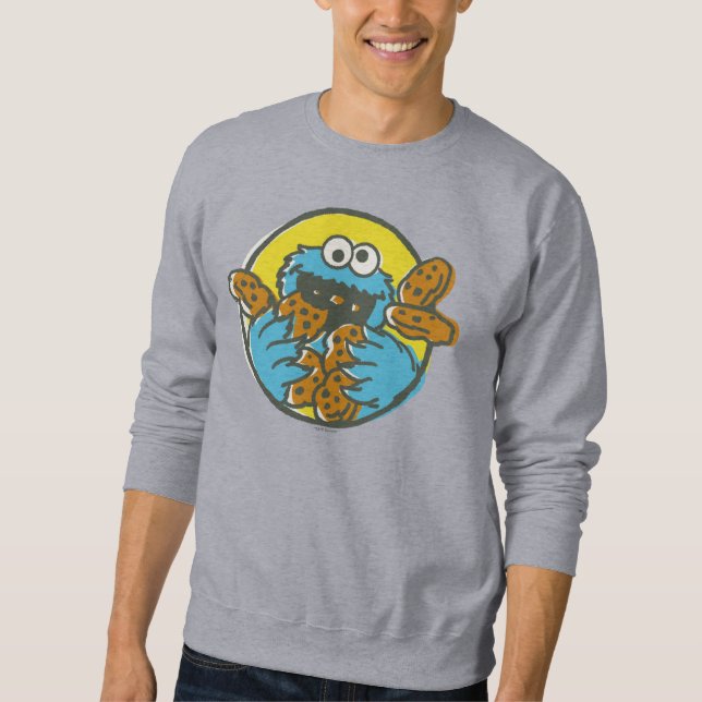 Sweatshirt Cookie Monster Retro (Devant)