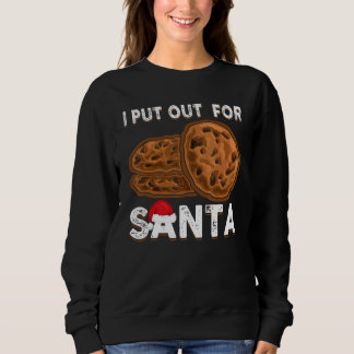 Sweatshirt Cookies de Noël que j'ai sortis pour Santa en pyja