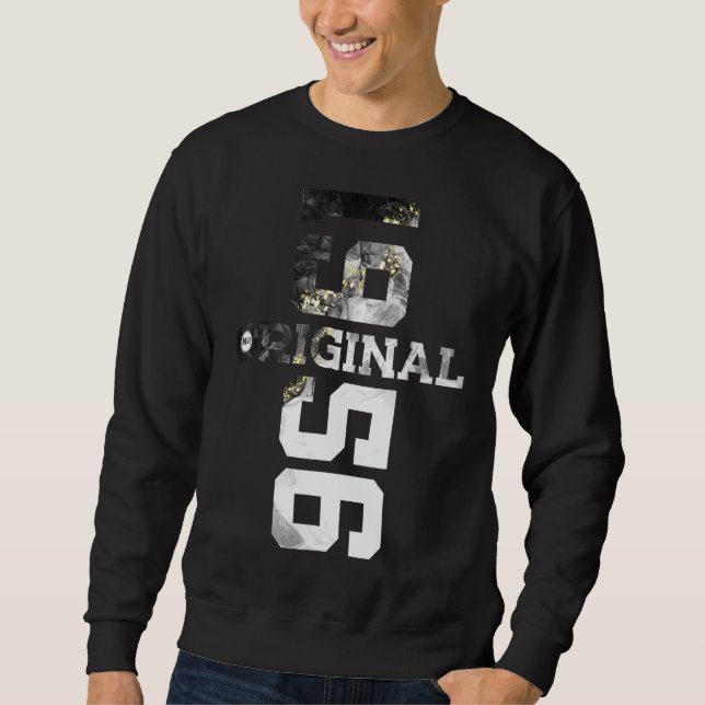Sweatshirt Cool 66 ans Original 1956 66e anniversaire (Devant)