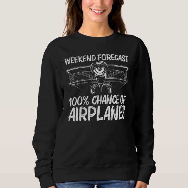 Sweatshirt Cool Airplane For Men Women Airplane Pilot Aviatio (Devant)