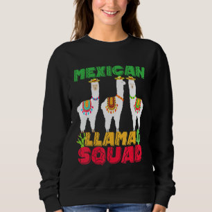 Sweatshirt Cool Alpaca de l'équipe Llama mexicaine Amitié Cin