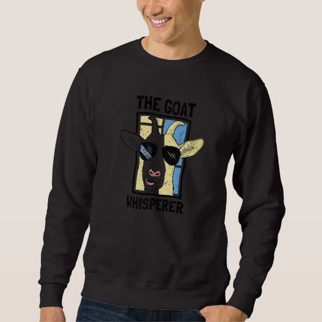 Sweatshirt Cool animal de chèvre Whisperer (Devant)