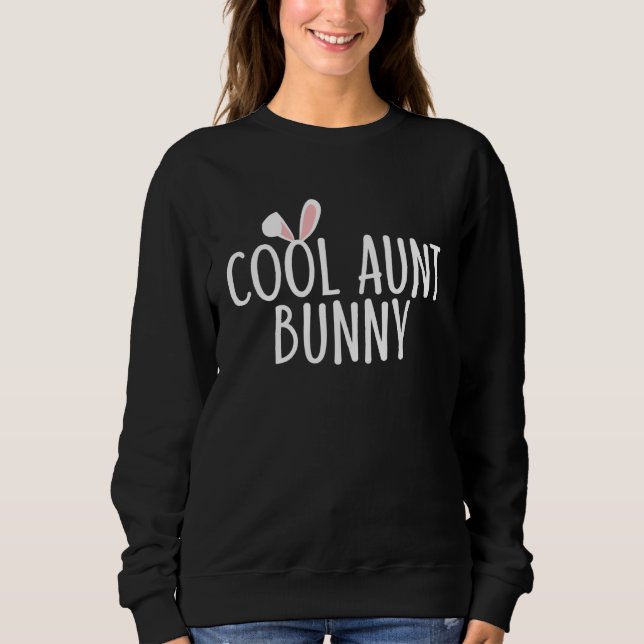 Sweatshirt Cool Aunt Bunny Family Rabbit  Matching Couple Eas (Devant)