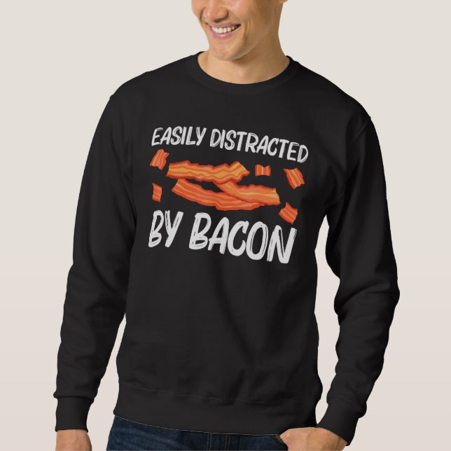 Sweatshirt Cool Bacon Art Pour Hommes Femmes Porc Bande De Po (Devant)