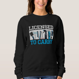 Sweatshirt Cool Barbier Pour Hommes Femmes Coiffeuse Coiffeus