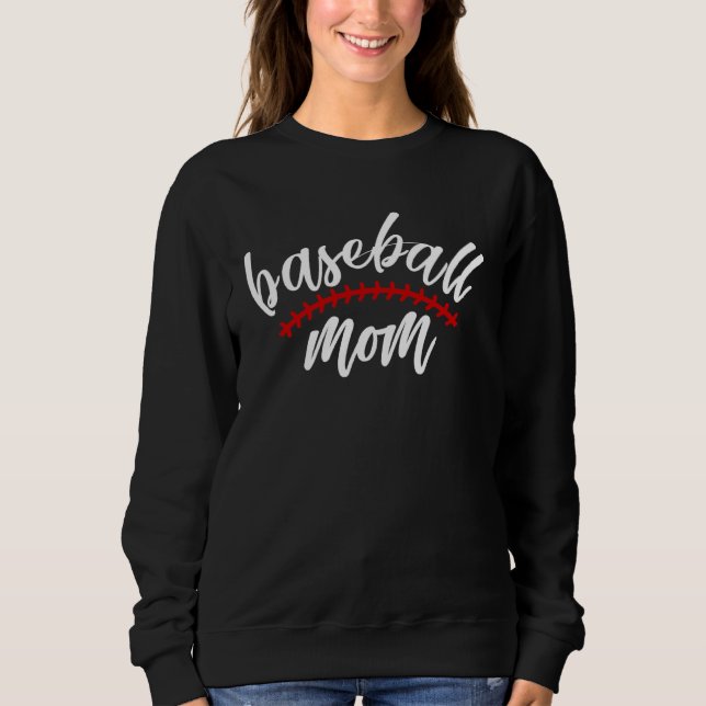 Sweatshirt Cool Baseball Family Baseball Mom Baseball (Devant)