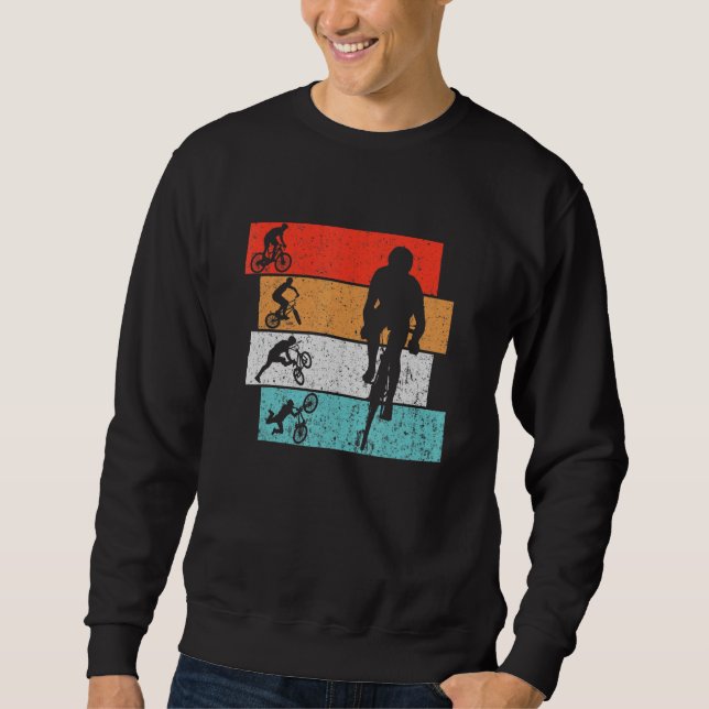 Sweatshirt Cool Beau Mtb Mountain Vélo Bmx Downhill Retr (Devant)