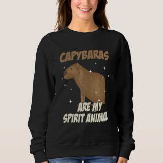 Sweatshirt Cool Capybara pour hommes femmes animal spirituel