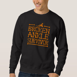 Sweatshirt Cool Cassé Survivant Survivant Fragmenté Patient O