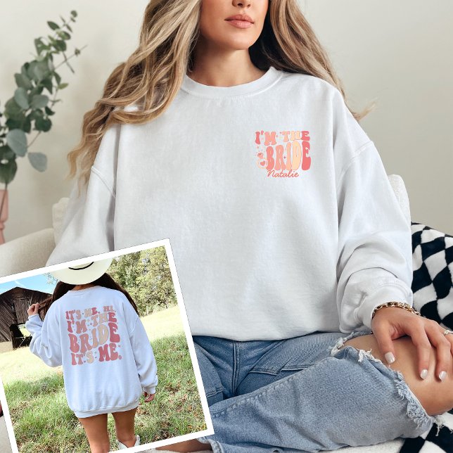 Sweatshirt Cool C'est moi Salut Je suis la mariée Son moi Per (Créateur téléchargé)