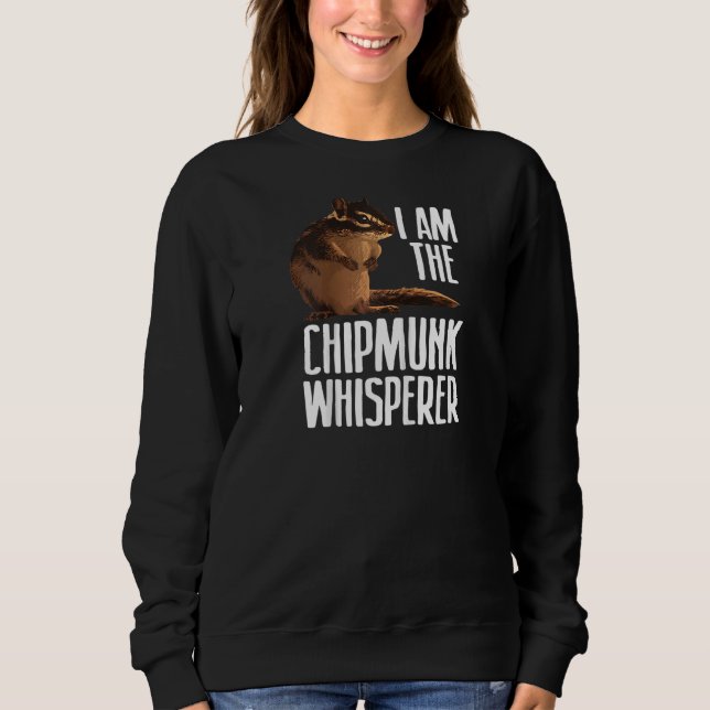 Sweatshirt Cool Chipmunk Pour Hommes Femmes Chipmunk Whispere (Devant)