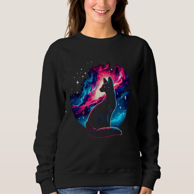 Sweatshirt Cool Cosmic Fossa Galaxy Graphic Space Art (Devant)