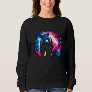 Sweatshirt Cool Cosmic Géant Panda Galaxy Graphisme Art de l'