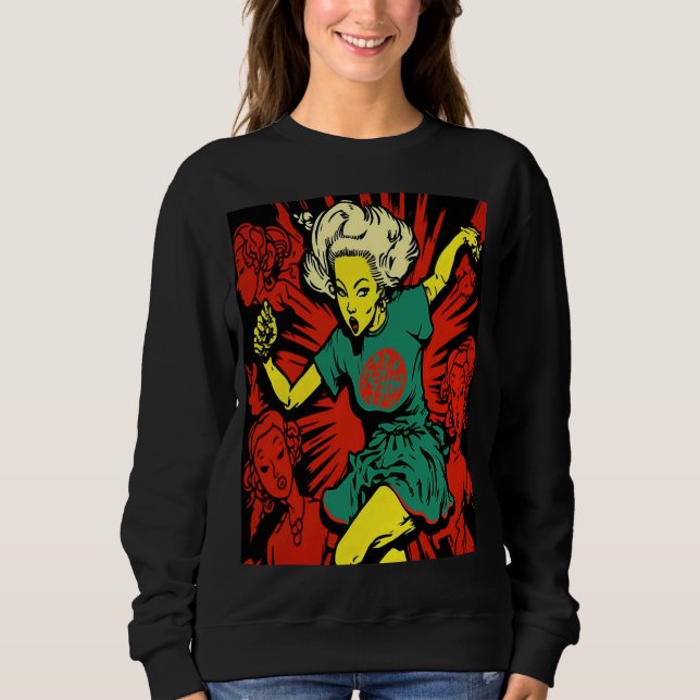 Sweatshirt Cool Dancing Mom Retro Streetwear Dancer Mom  1 (Devant)