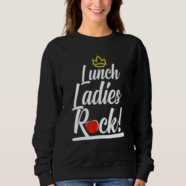 Sweatshirt Cool Déjeuner Lady Femmes Filles École Cafétéria W (Devant)