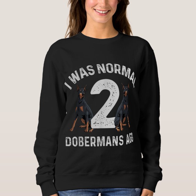 Sweatshirt Cool Doberman Art Pour Hommes Doberman Pinscher (Devant)