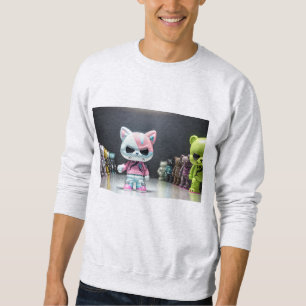 Sweatshirt Cool drôle alien monster cat escouade